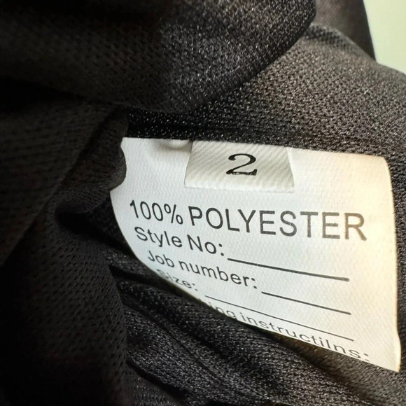 Women’s Black Sequin Mini Dress One Shoulder 3 Sequin Straps On Back Size 2 - Picture 6 of 7